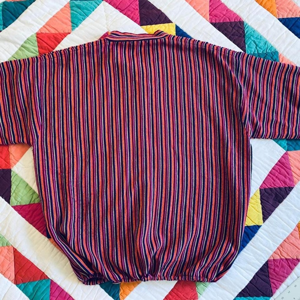 Colorful Peruvian Textile Top - Picture 7 of 8